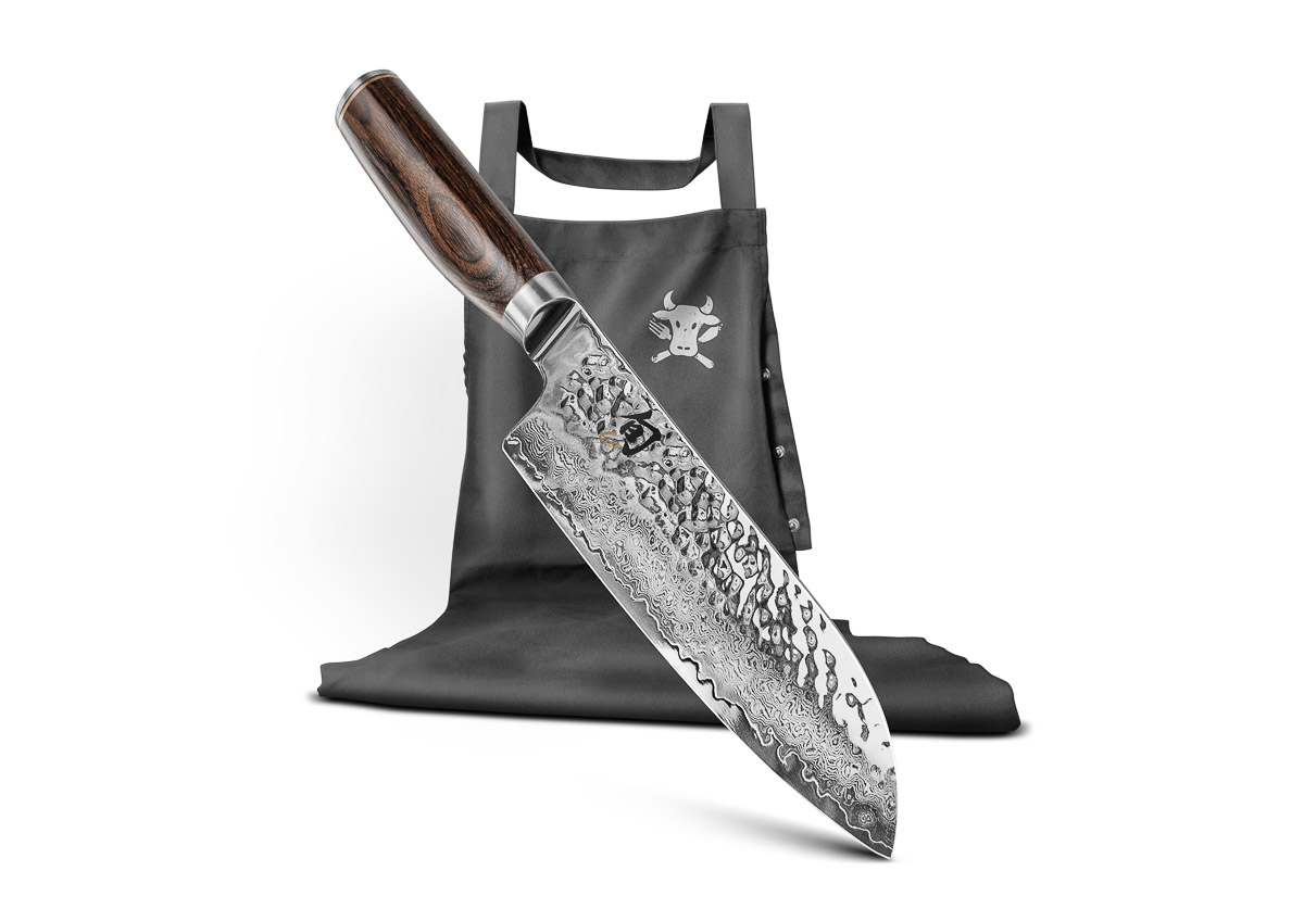 Kai Shun Premier Santoku und Kochschürze im Set Kai Shun Premier Santoku und Kochschürze im Set