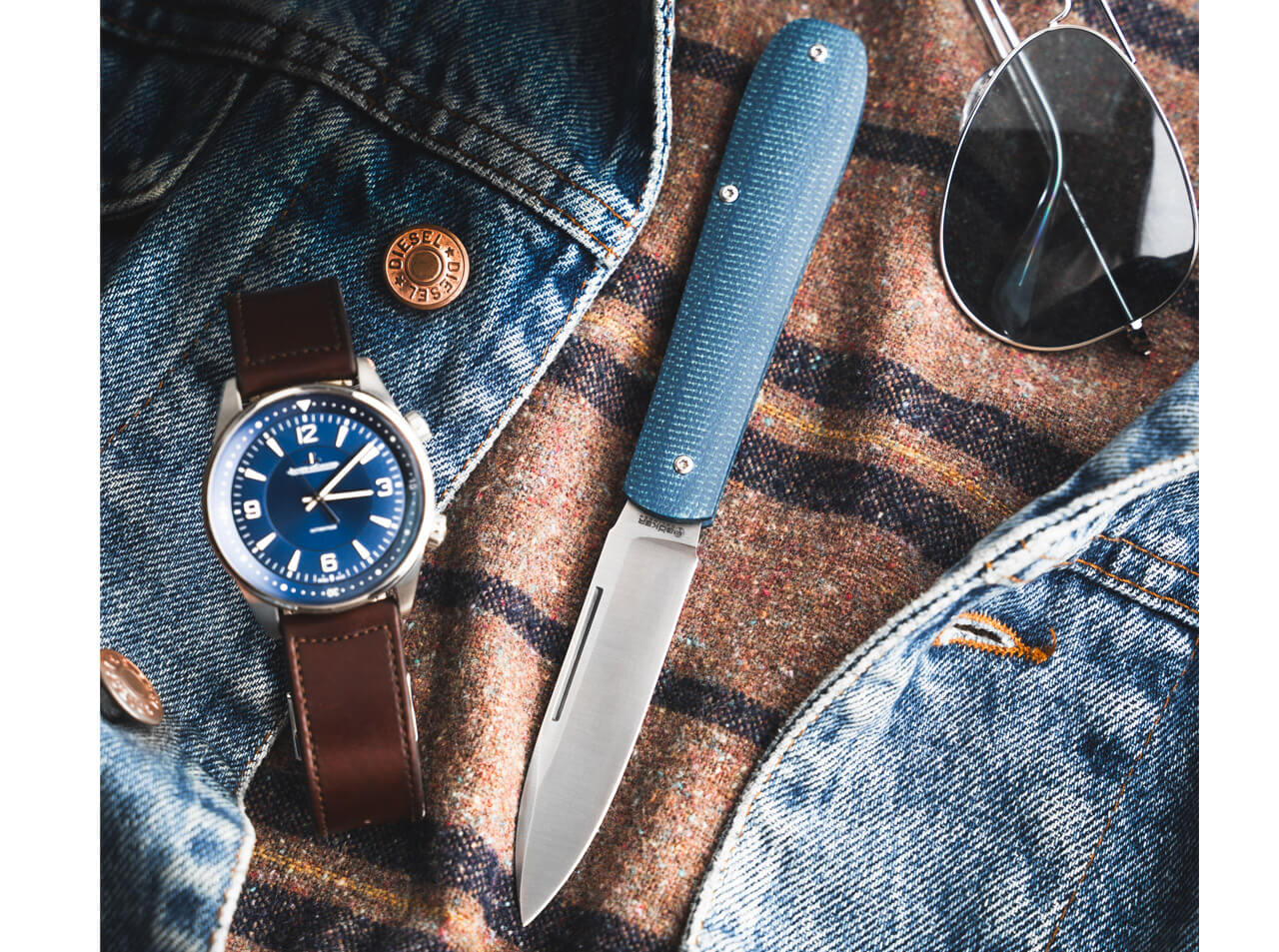 Böker Coffin Denim Micarta Böker Coffin Denim Micarta