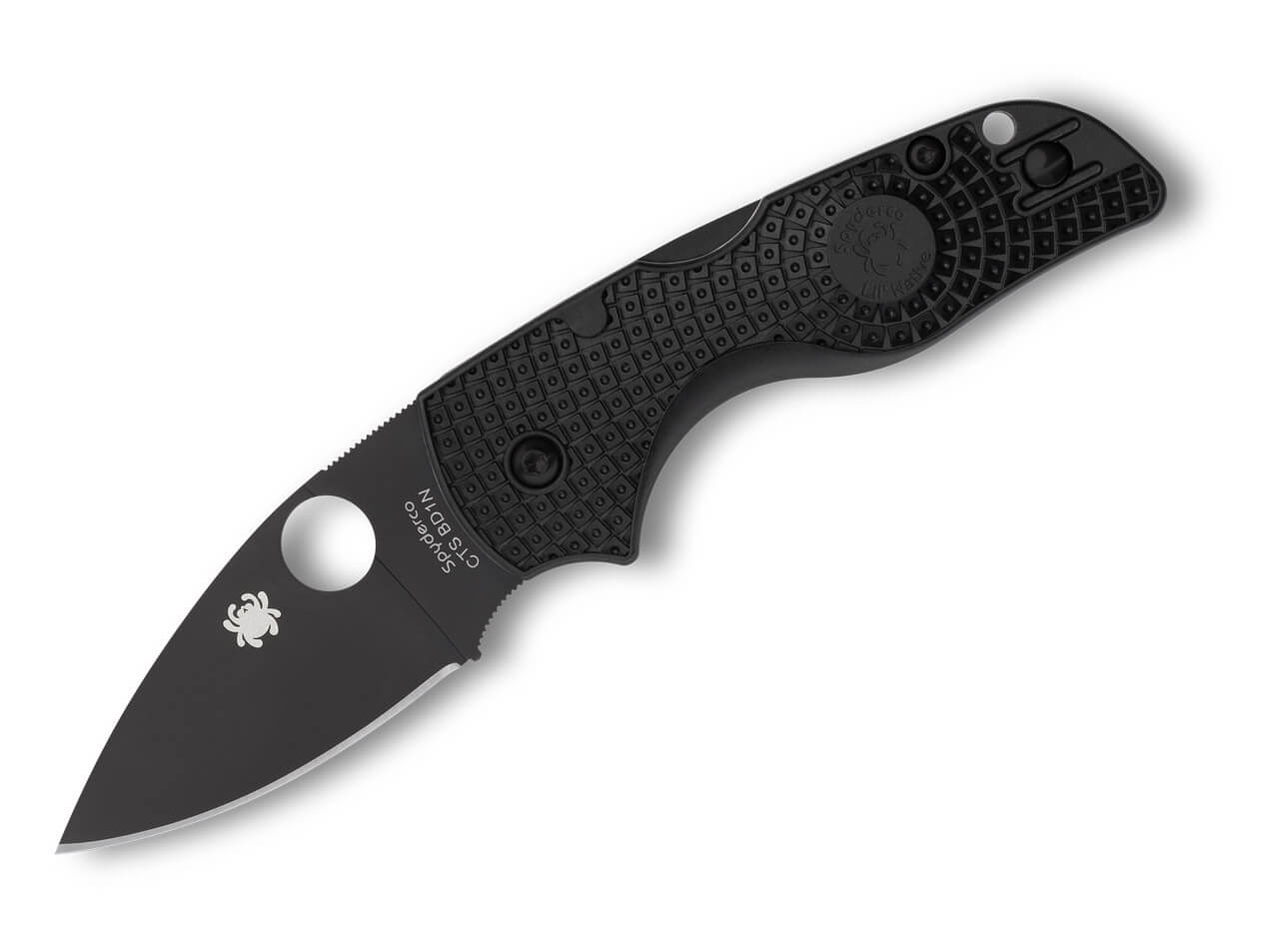 Spyderco Lil´ Native Lightweight Black Blade Klinge, Dolch, Messer, Waffe