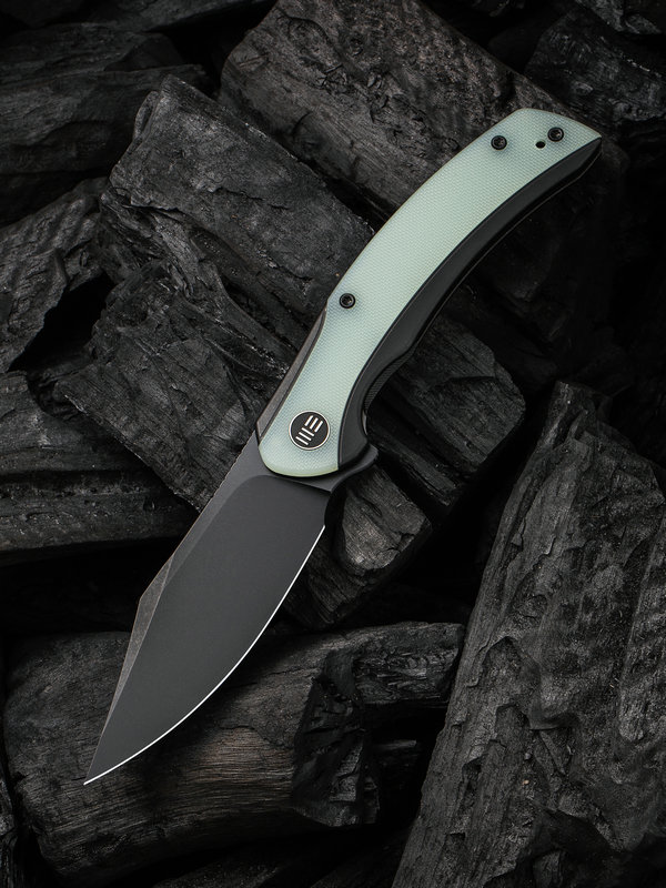 WE Knife Snick Blackwashed Titan mit Natural G10 Inlay