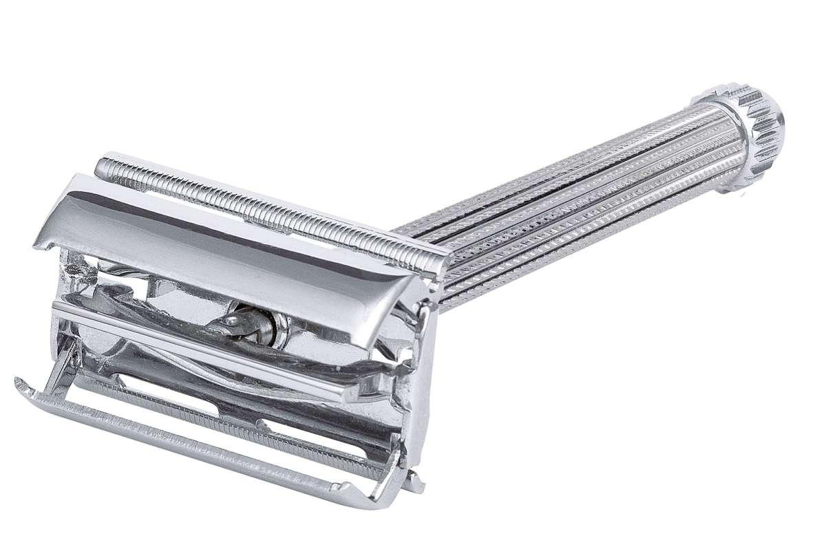 Erbe Solingen Rasierhobel Tradition – verchromter Sicherheitsrasierer