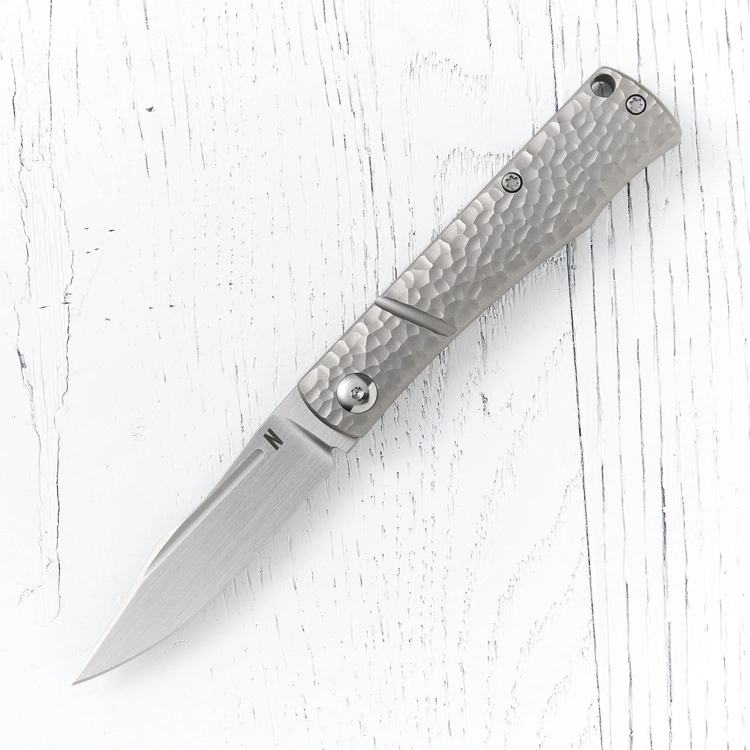 Notorious Kingpin Slipjoint Jigged Titanium Notorious Kingpin Slipjoint Jigged Titanium