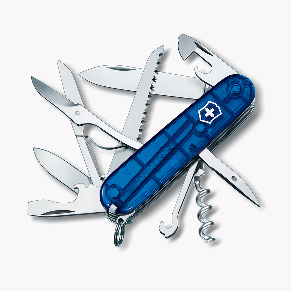 Victorinox Huntsman Schalenvariante: Blau Transparent