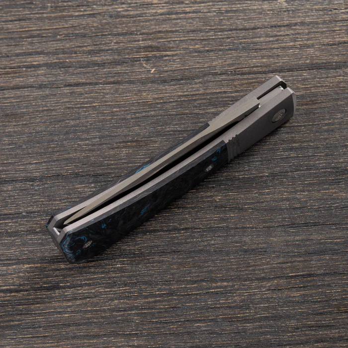 Jack Wolf Knives Pioneer Jack Fat Carbon Dark Matter Blue  – Bild 5