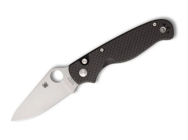 Spyderco ButtonUp CF PlainEdge  – Bild 1