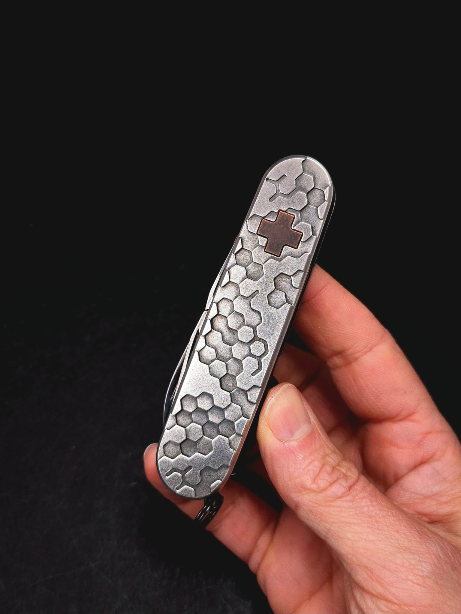 Honeycomb Silver Plated Spartan Onyx Elektronik, Handy, Telefon