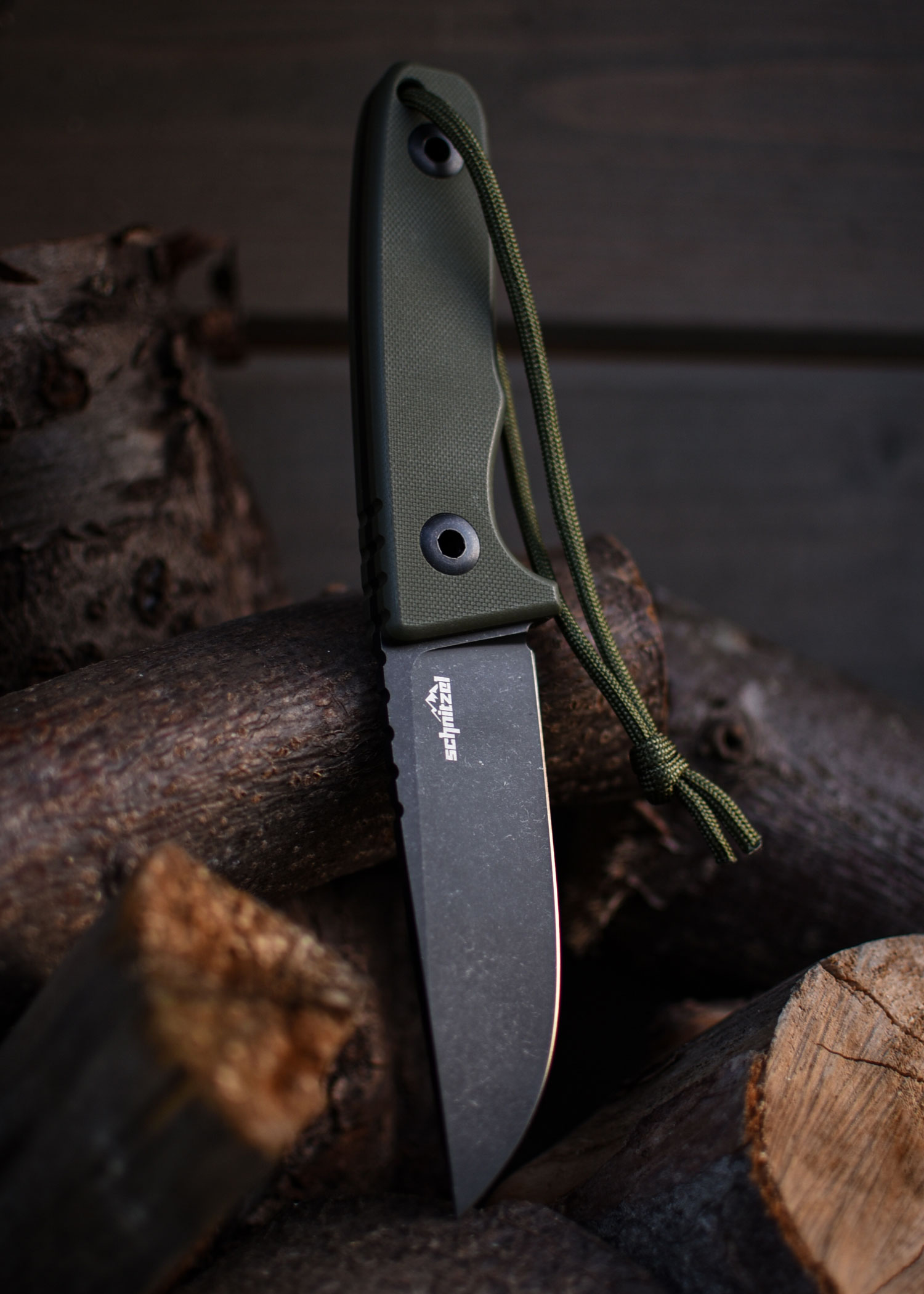 Schnitzel-Tri-green8 Schnitzel TRI grün Outdoormesser
