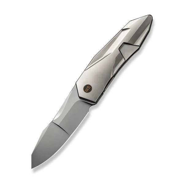 WE Knife Solid Polished Bead Blasted Titan 