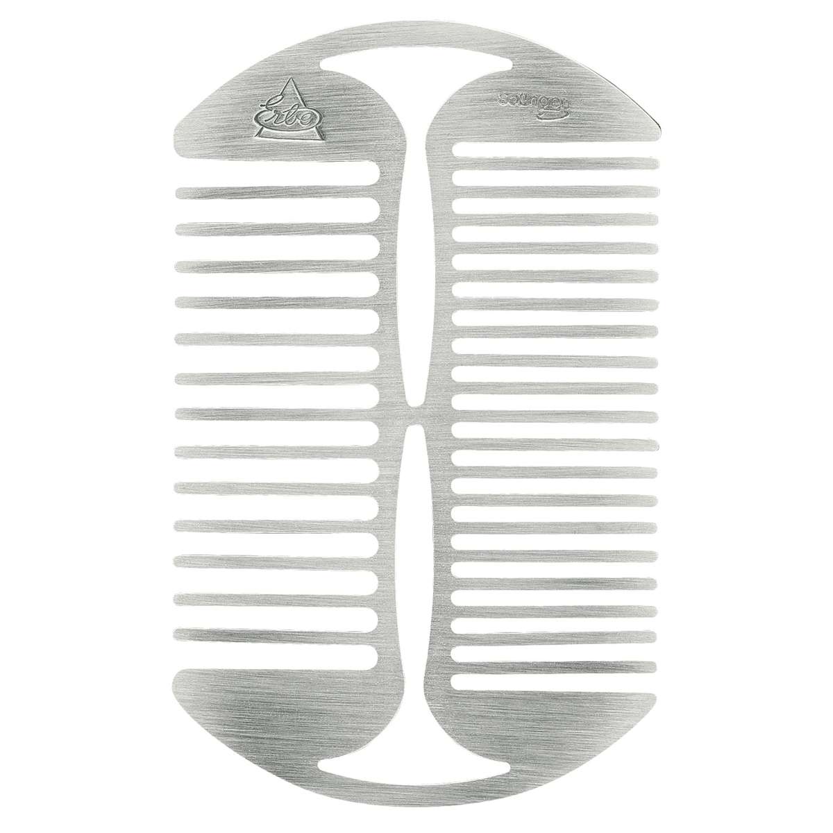 Erbe Solingen Reise-Bartkamm in Lederhülle