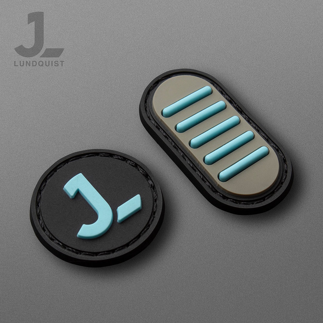 Justin Lundquist Logo & 5 Slot Motif Patch Set