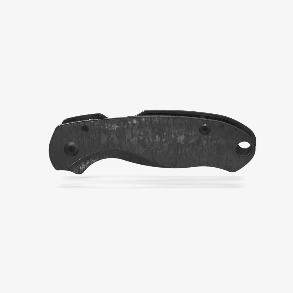 Flytanium Carbon Fiber Lotus Scales for Spyderco Paramilitary 3 Knife - Shredded MAXI – Bild 2