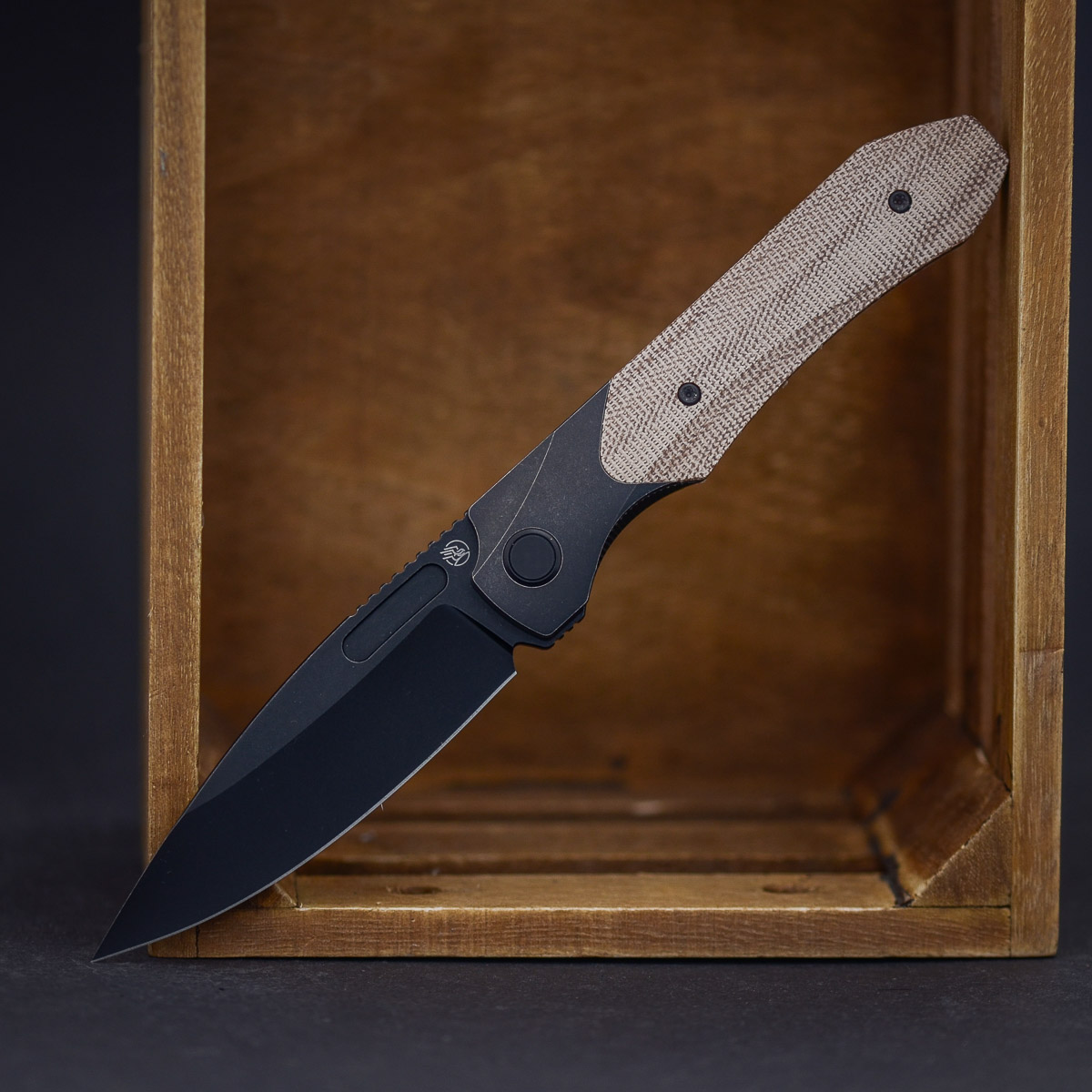 Combat Beads X-Series Bolster Lock Natural Micarta 