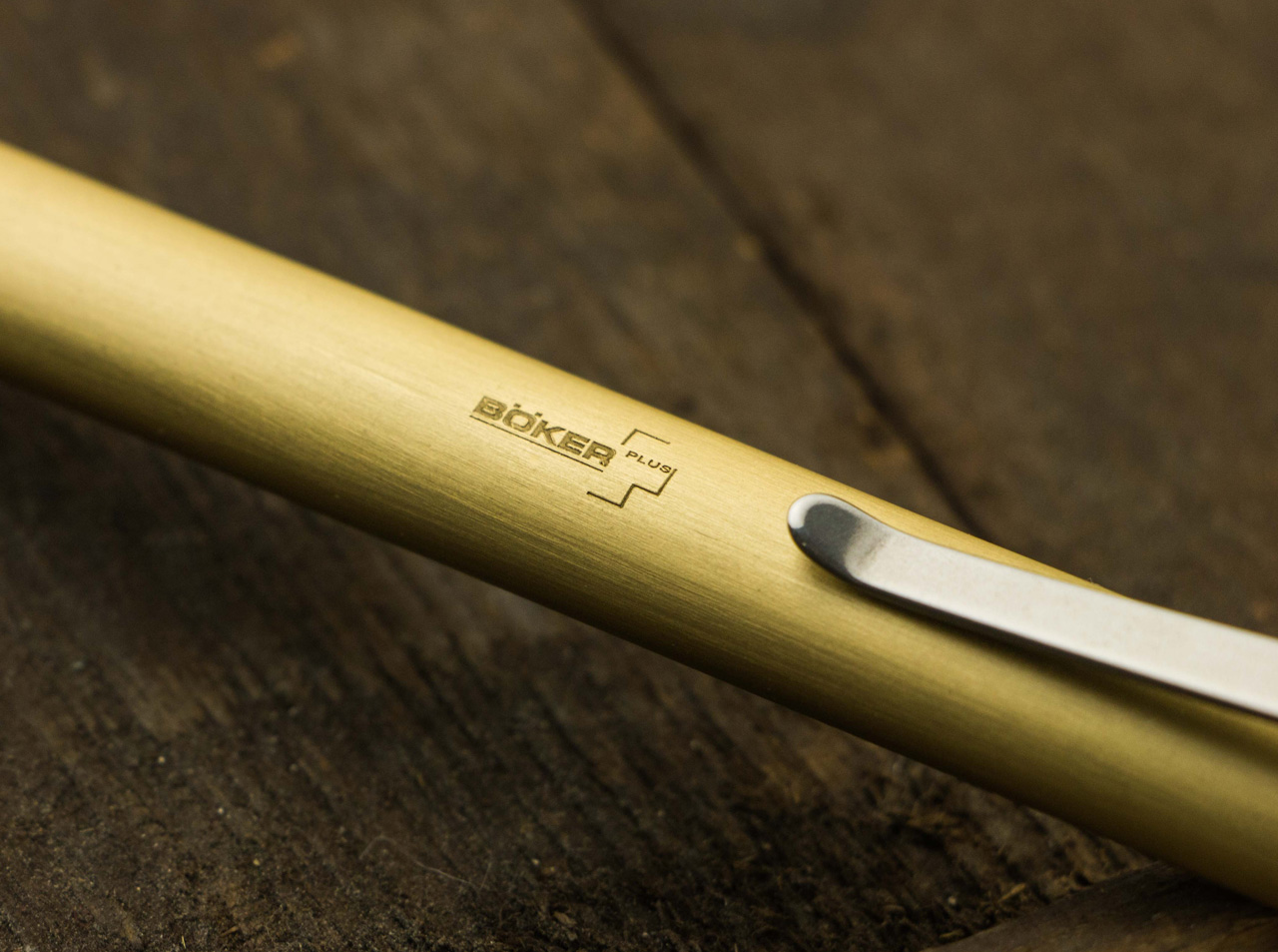 Böker Plus Rocket Pen Brass  Detail 1