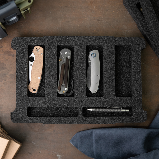 Knife Lounge Case Inlay für 6 Messer Knife Lounge Case Inlay für 6 Messer
