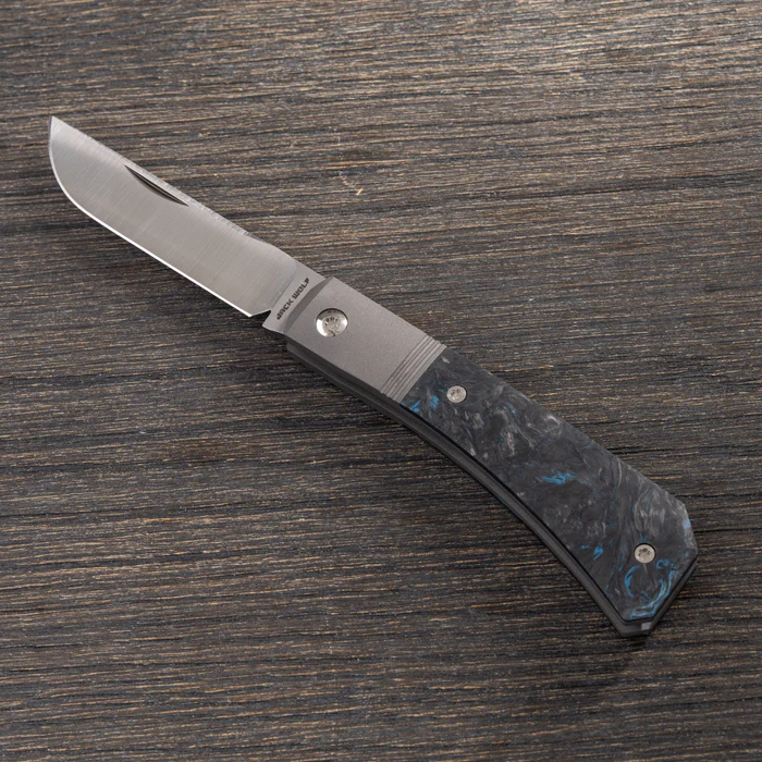 Jack Wolf Knives Pioneer Jack Fat Carbon Dark Matter Blue  – Bild 3