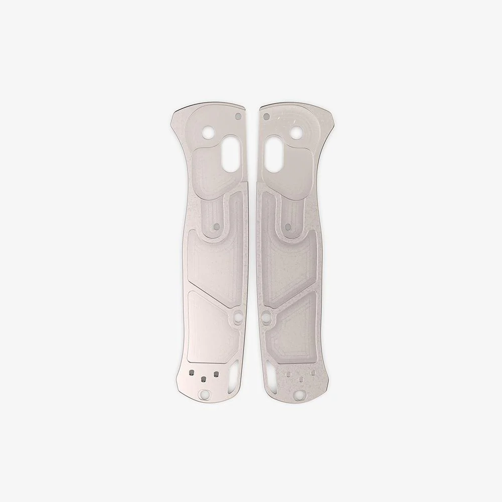 Flytanium Titanium Crossfade Scales for Benchmade Bogout Knife - Titanium Stonewash MAXI – Bild 4