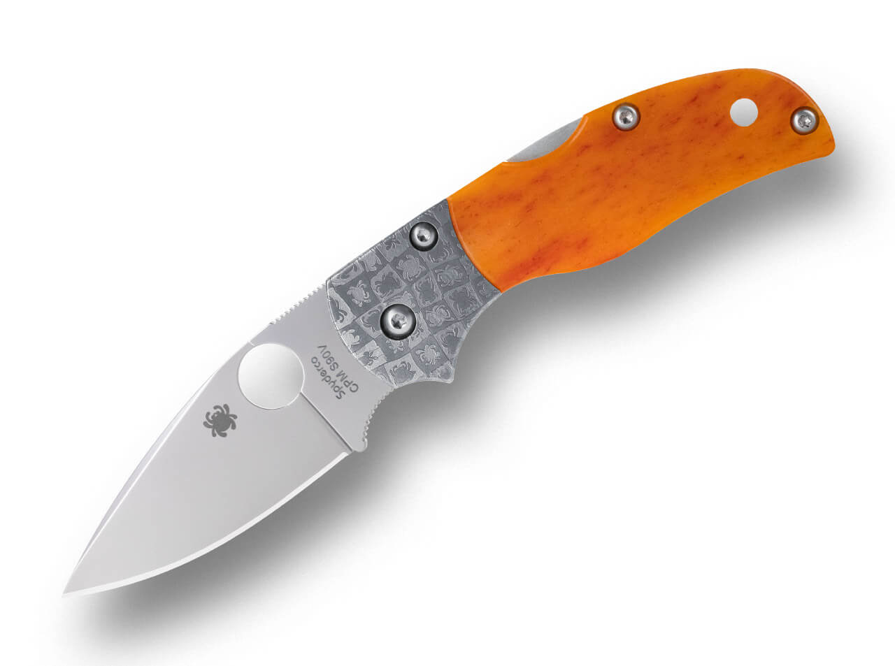 Spyderco Native 5 50th Anniversary S90V Amber Bone MAXI – Bild 2