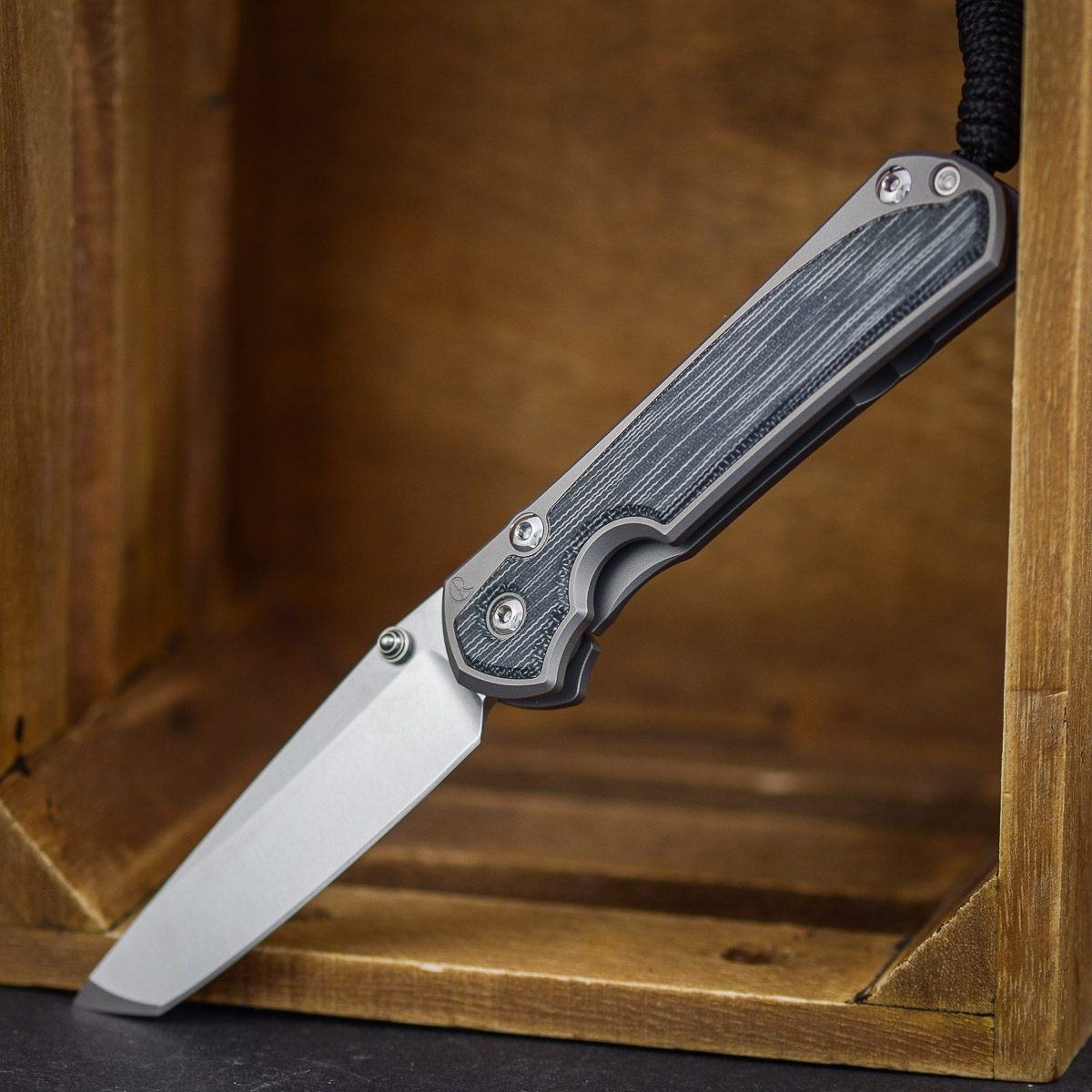 Chris Reeve Sebenza Micarta Schwarz Glass Blasted 