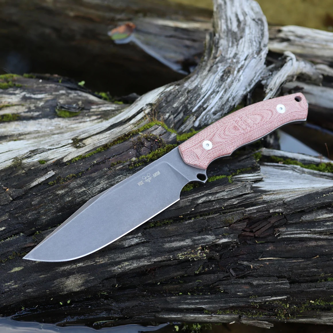 GMF4_Red GiantMouse GMF4 - Red Canvas Micarta