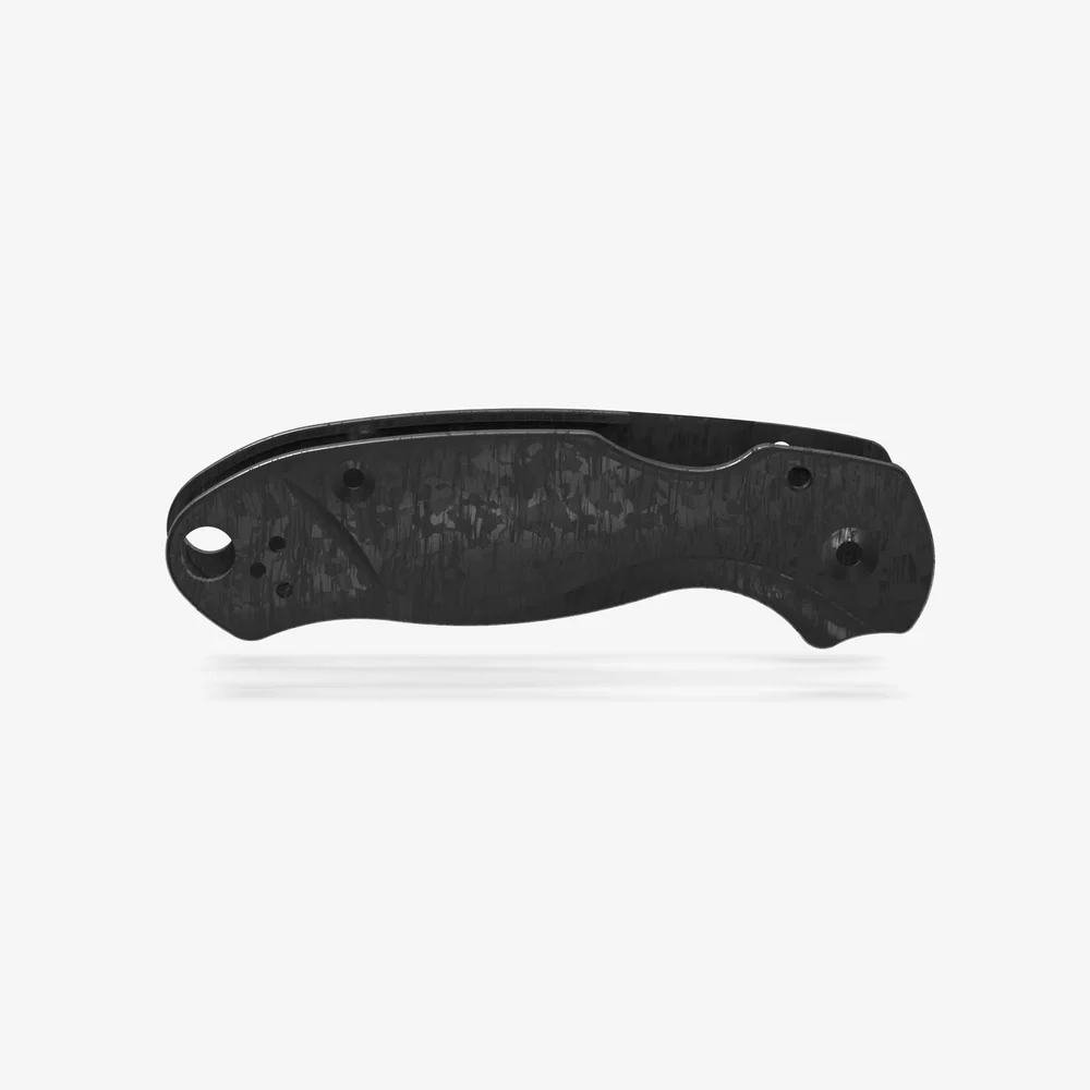 Flytanium Carbon Fiber Lotus Scales for Spyderco Paramilitary 3 Knife - Shredded MAXI – Bild 1