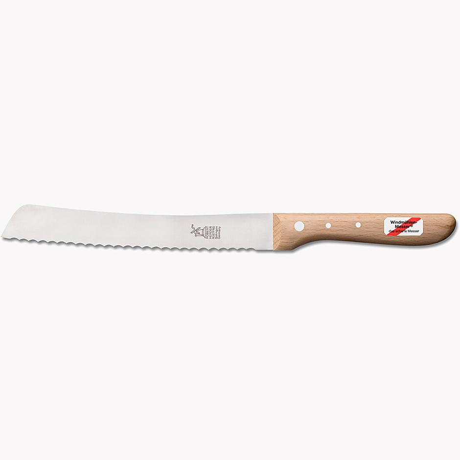 Brotmesser Buche mit polierter Welle