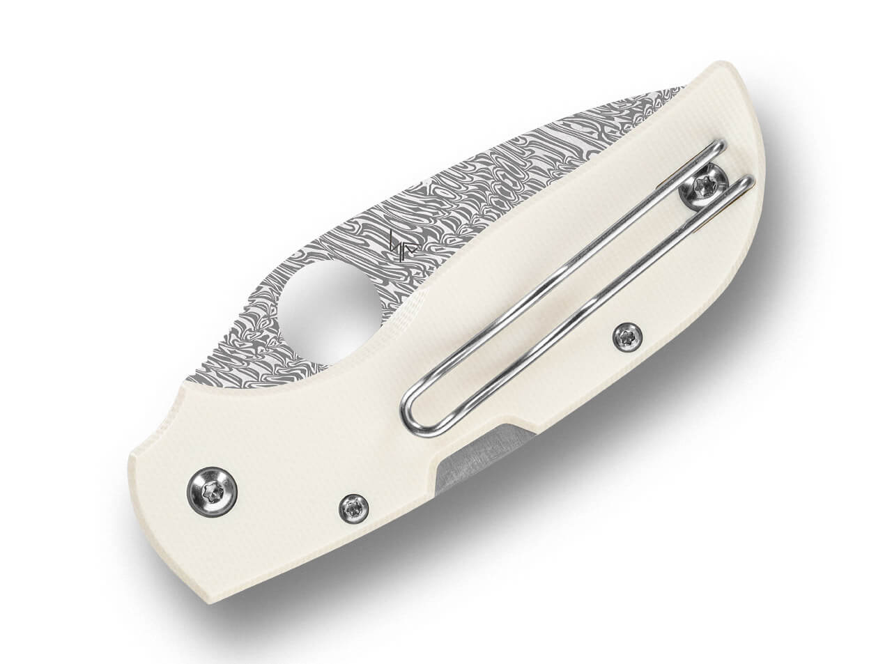 Spyderco Chaparral Ivory G-10 Damasteel MAXI – Bild 1