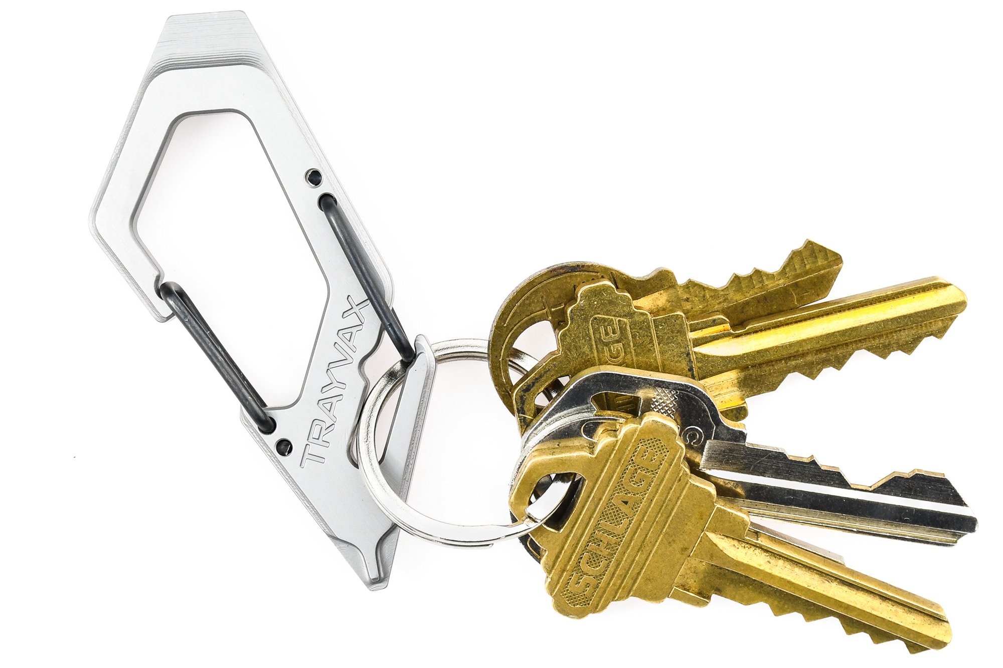 TalonWhiteBackgroundBeadBlasted2021_2000x-progressive Trayvax Talon Karabiner und Multi-Tool