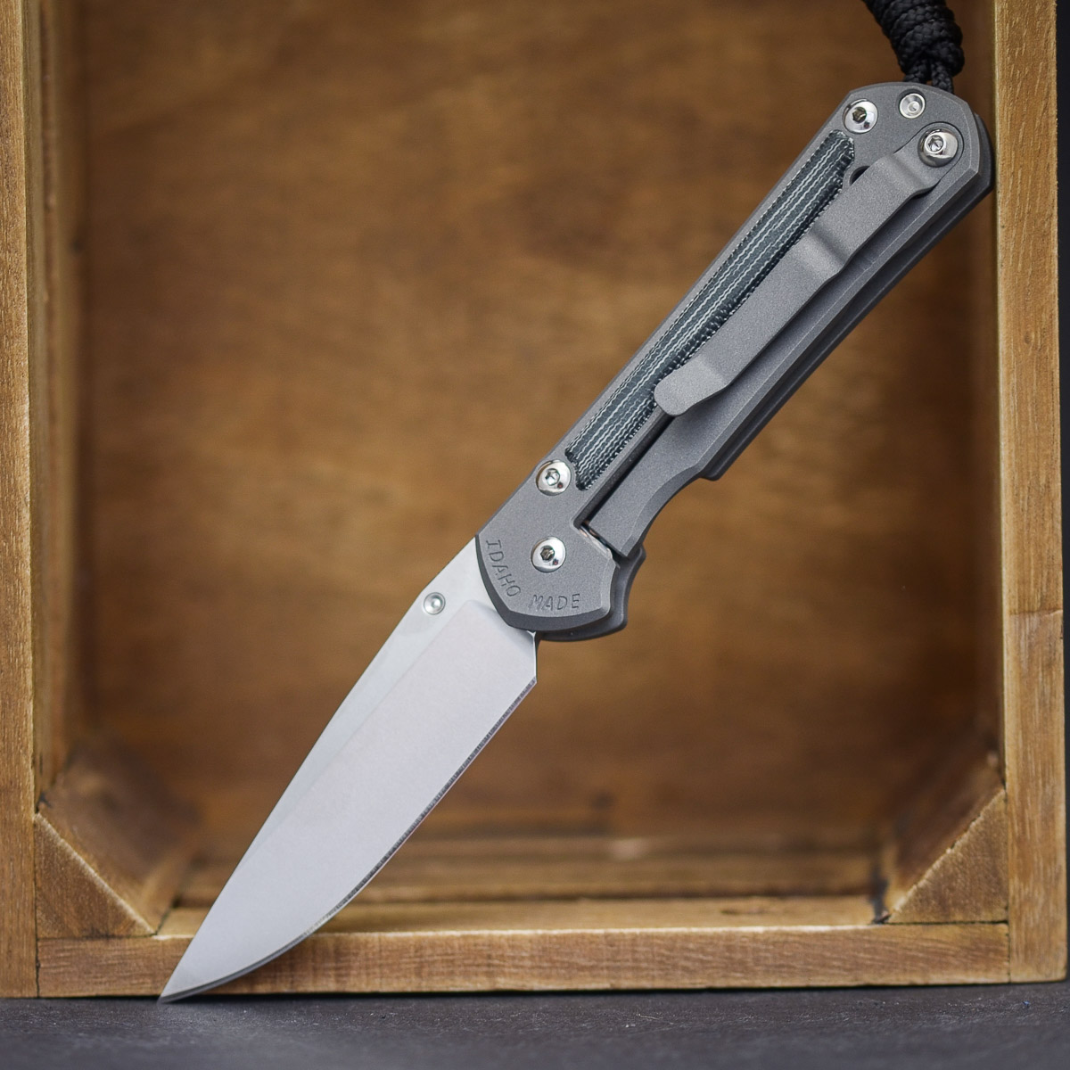 Chris Reeve Sebenza 31 Linkshand Canvas Micarta black Klinge, Waffe, Dolch, Messer
