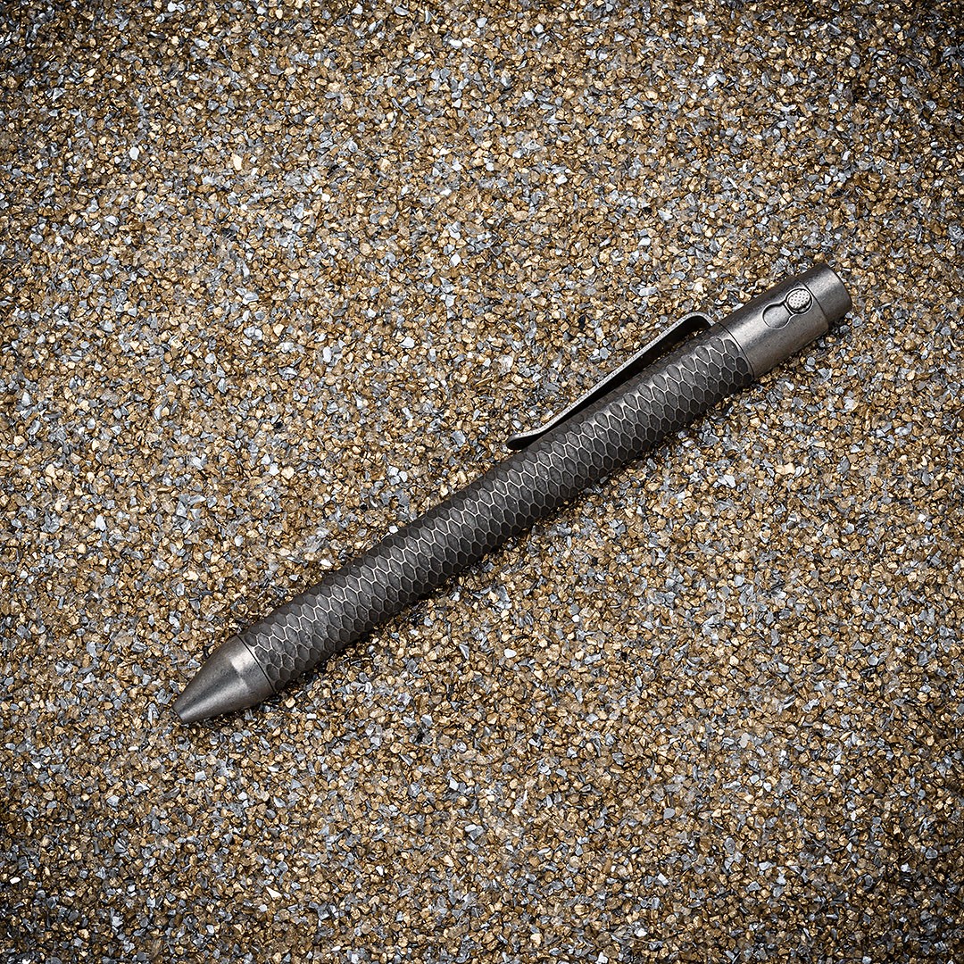 Nottingham Tactical TiButton Full Carved Blasted & Tumbled