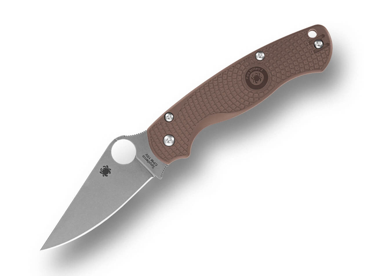 Spyderco Para Military 2 Lightweight CPM 15V Brown FRN Sprint Run MAXI – Bild 1