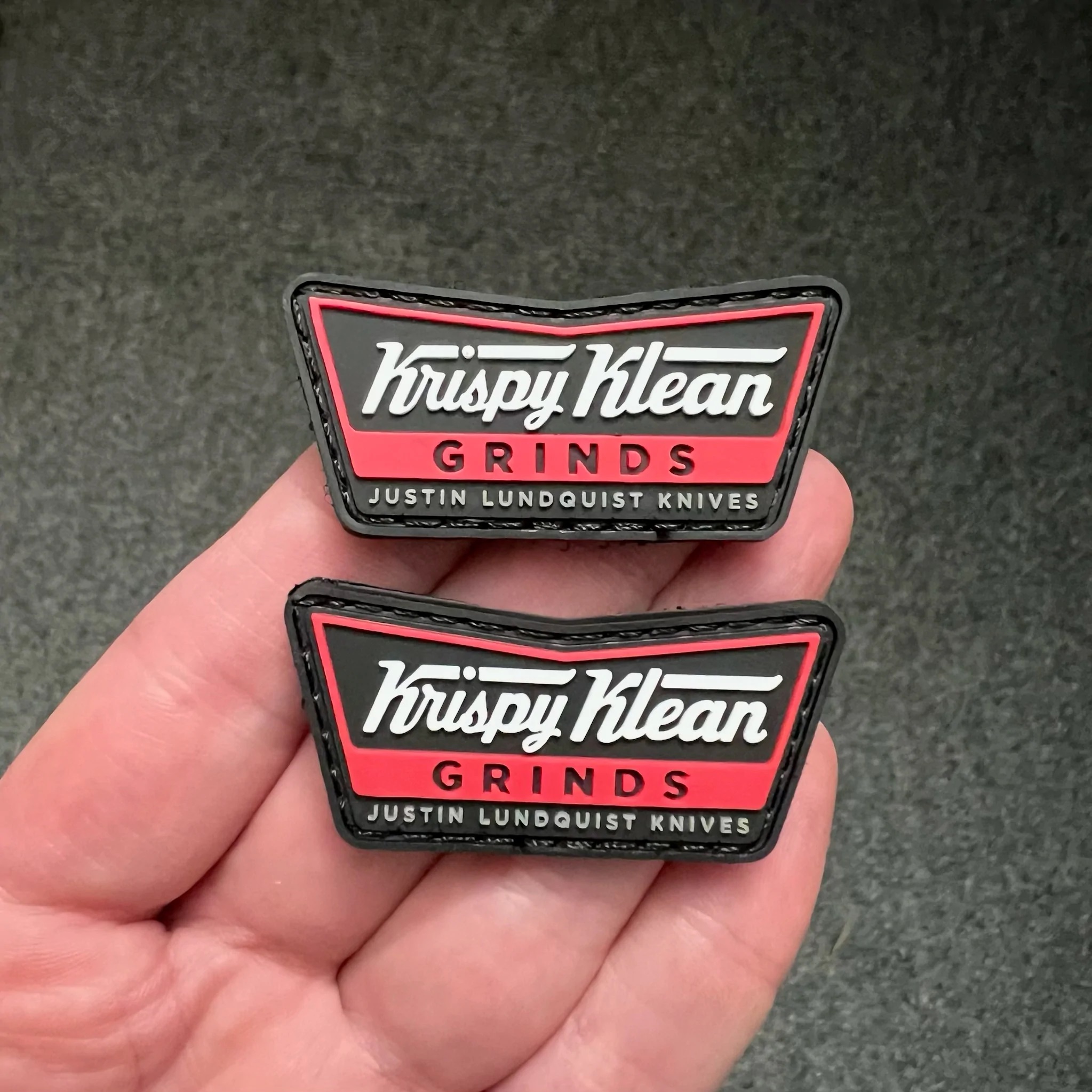 KrispyKleanRed Justin Lundquist Krispy Klean Grinds Patch Set (Red)