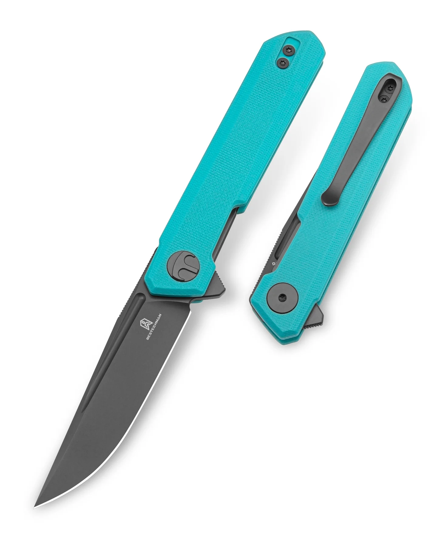 Bestechmann Mini Dundee Tiffany Blue G10 / DLC