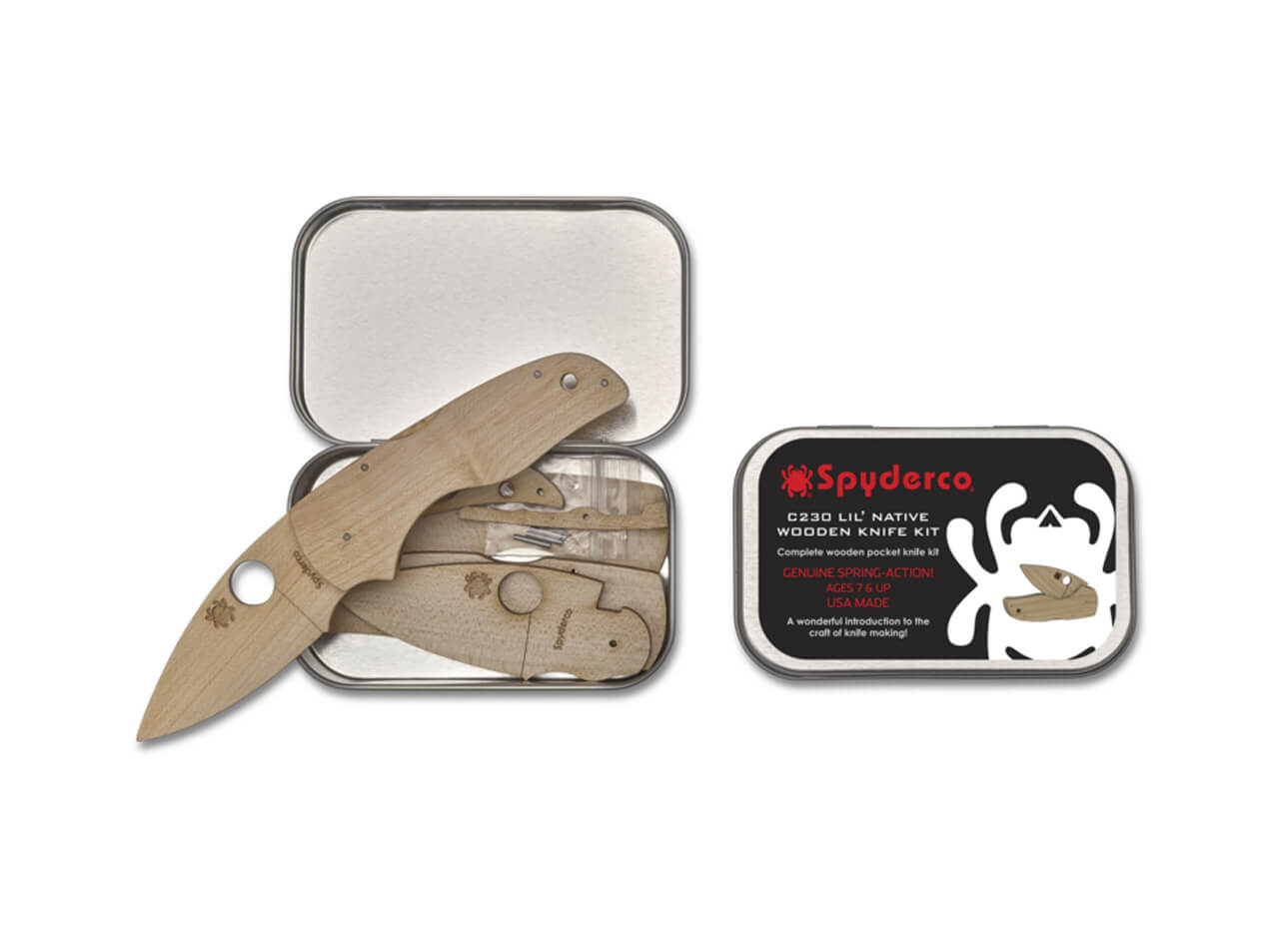 spyderco-wooden-kit-lil-native-01sp1225 Spyderco Wooden Kit Lil' Native