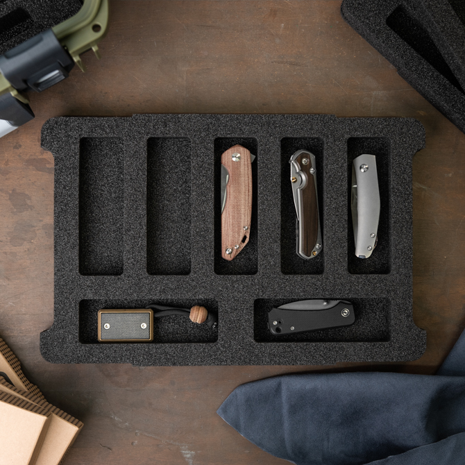 Knife Lounge Case Inlay für 7 Messer Knife Lounge Case Inlay für 7 Messer