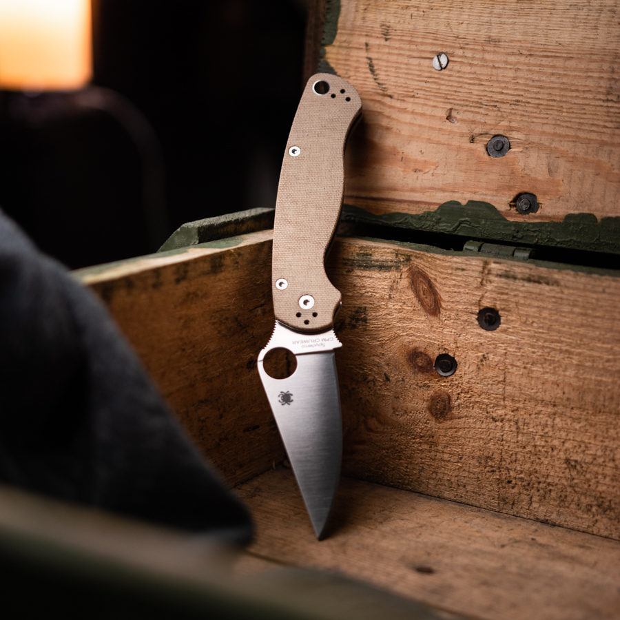 IMG_9644 Spyderco Para Military 2 Brown Micarta CruWear