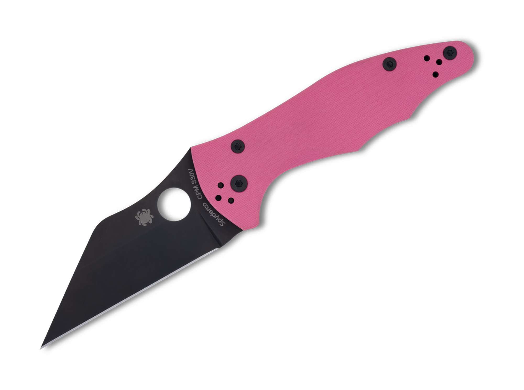 Spyderco Yojimbo 2 Pink G10 Black Blade Sprint Run 