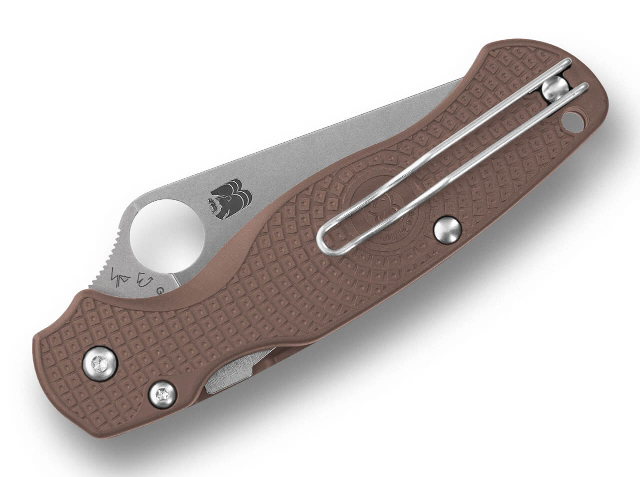Spyderco Para Military 2 Lightweight CPM 15V Brown FRN Sprint Run MAXI – Bild 2
