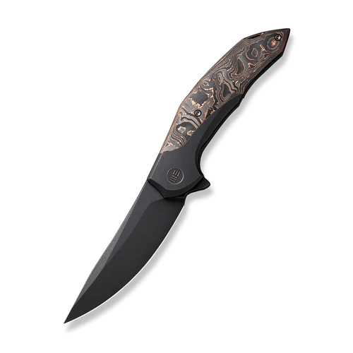 WE Knife Merata Black Titanium Copper Foil Carbon Fiber