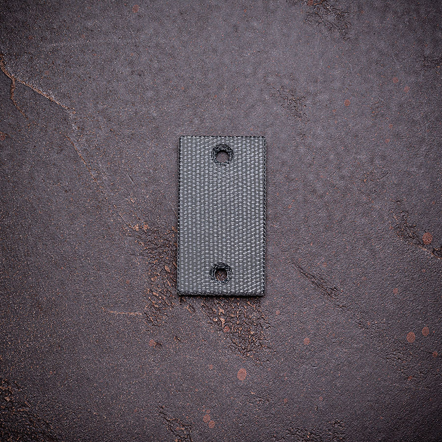 DWS_15_web Crowgear Don't Worry Stone - Inlay Micarta einzeln Material: Micarta Schwarz