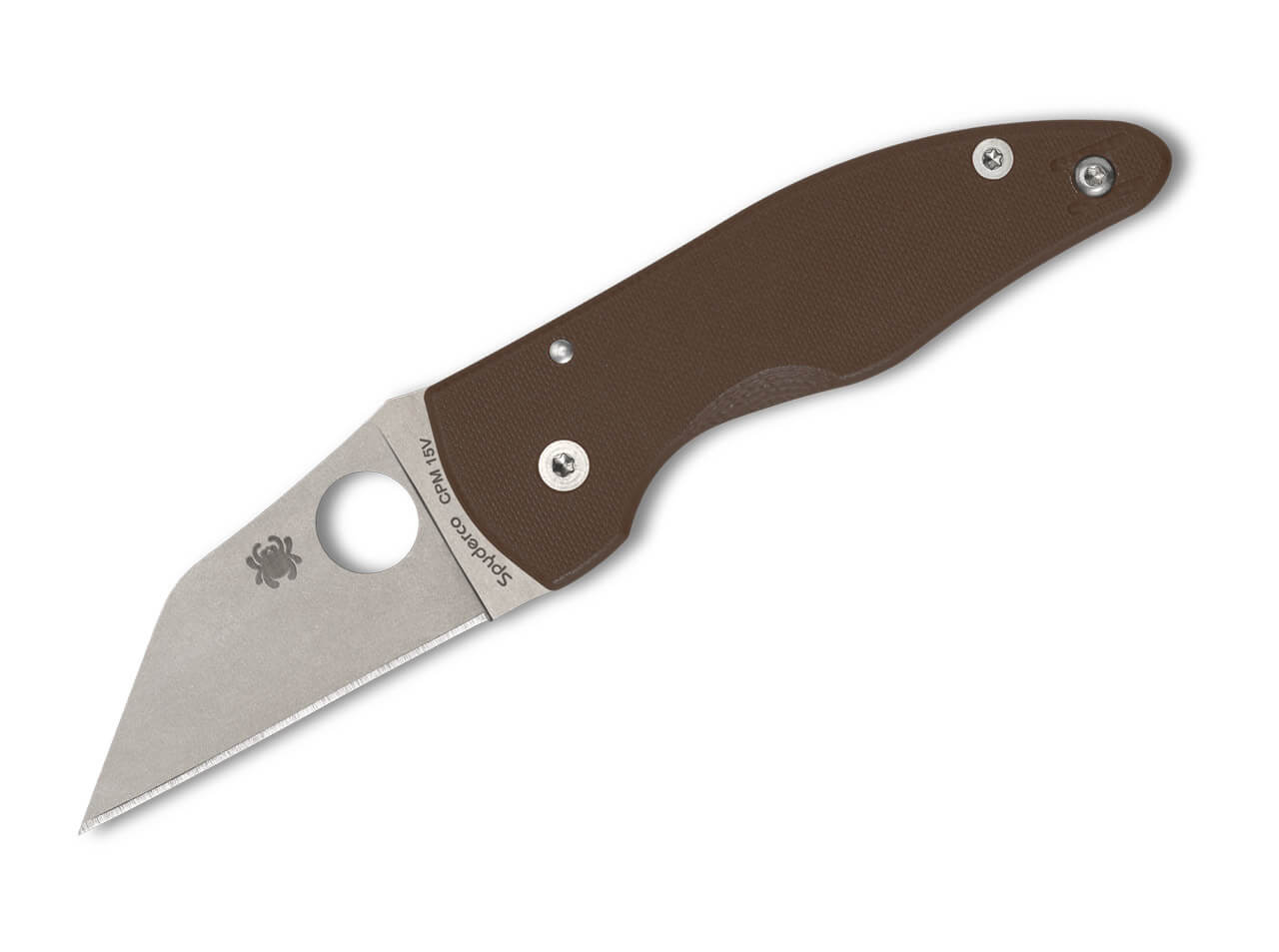 Spyderco MicroJimbo Brown G10 CPM 15V Sprint Run Klinge, Dolch, Messer, Waffe