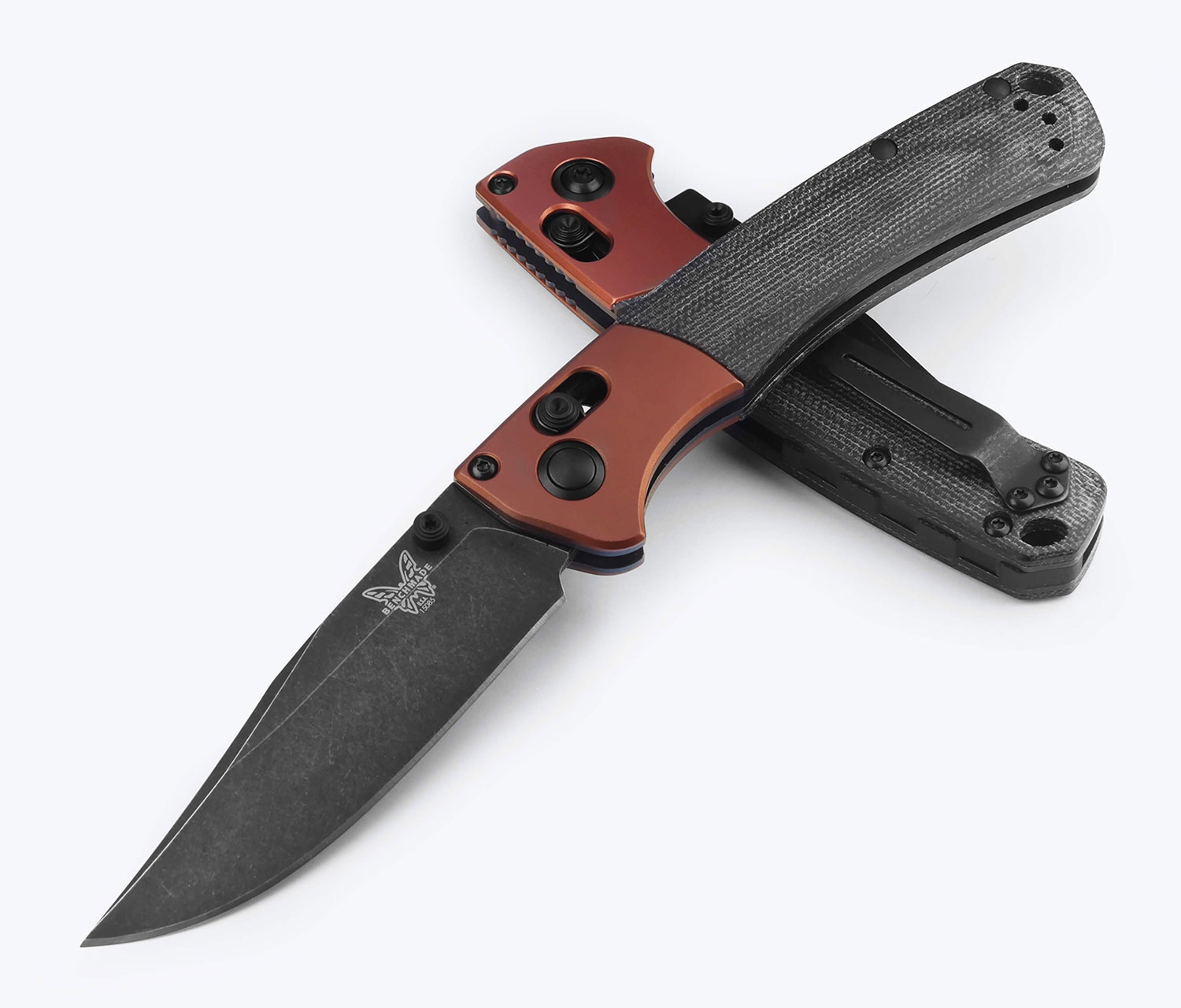 Benchmade Mini Crooked River – Black Micarta & Burnt Copper | CPM MagnaCut Klinge, Dolch, Messer, Waffe