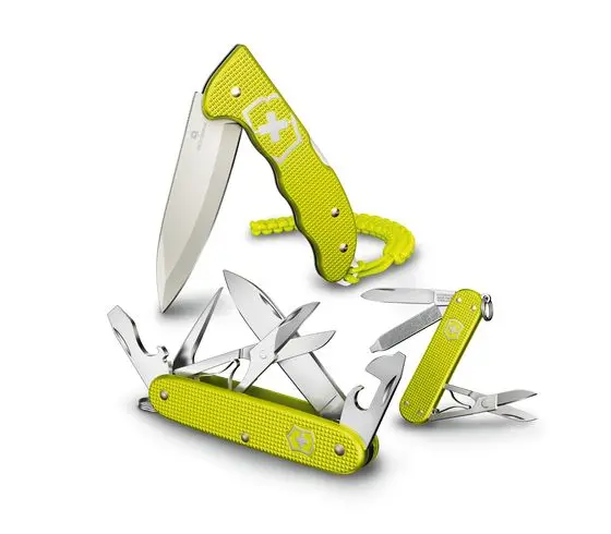Victorinox Alox Limited Edition 2023 Electric Yellow - Komplett Set  Victorinox Alox Limited Edition 2023 Electric Yellow - Komplett Set