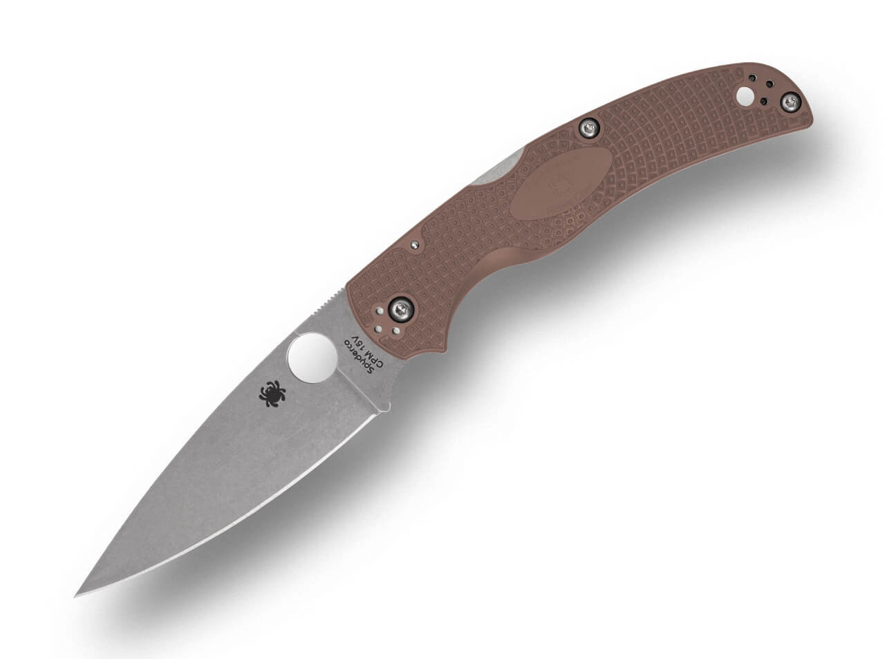 Spyderco Native Chief Lightweight CPM 15V Brown FRN Sprint Run MAXI – Bild 1