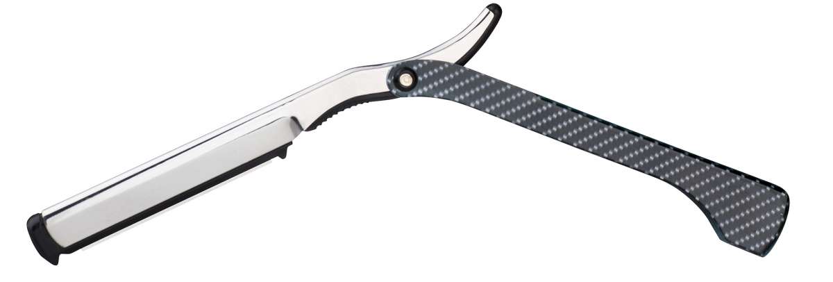 Erbe Solingen Rasiermesser für Wechselklinge Carbon-Optik