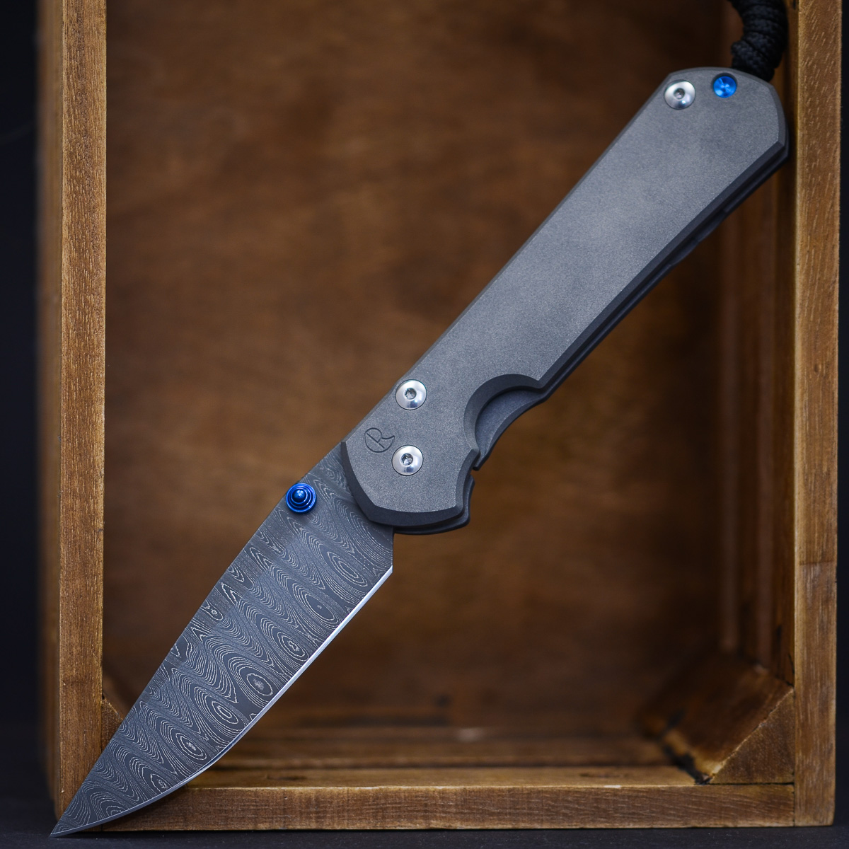 Chris Reeve Large Sebenza 31 Plain Damascus Ladder