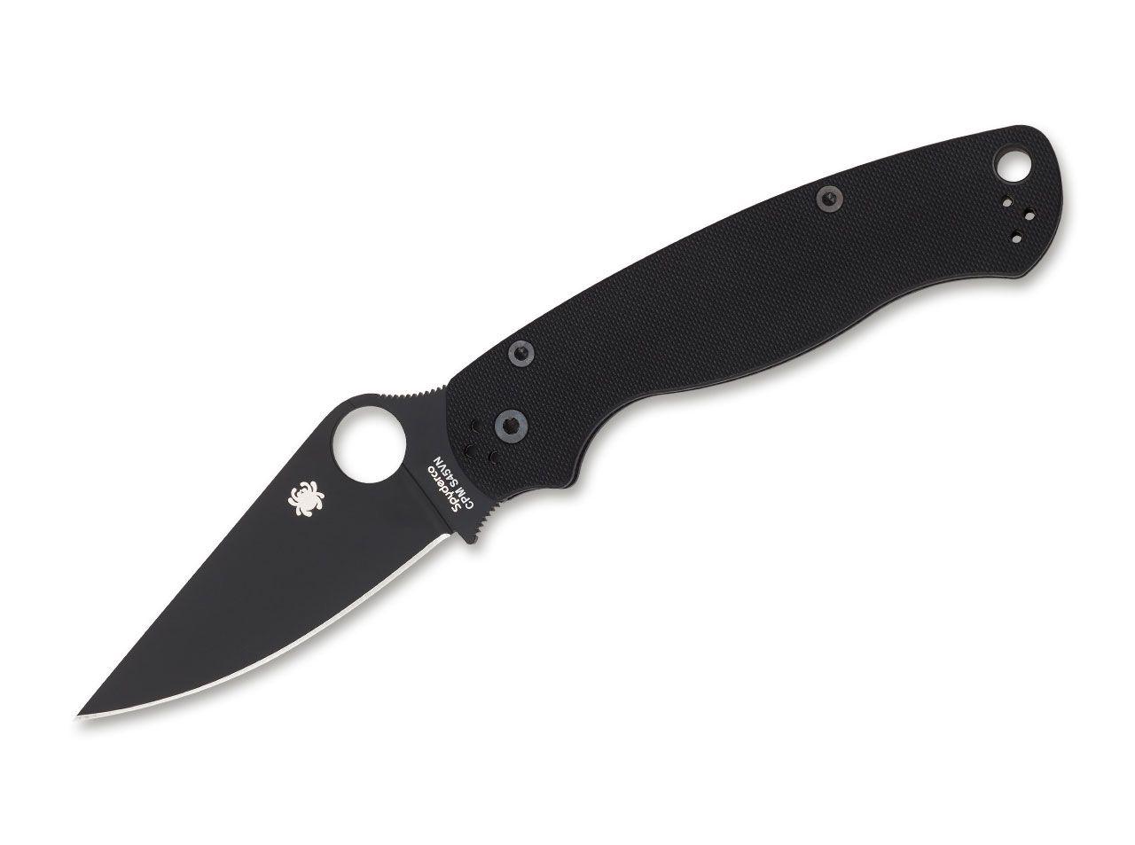 Spyderco Para Military 2 Black G10 C81GPBK2 Klinge, Dolch, Messer, Waffe