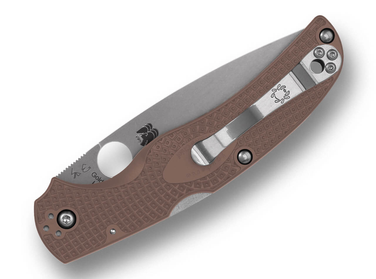 Spyderco Native Chief Lightweight CPM 15V Brown FRN Sprint Run MAXI – Bild 2