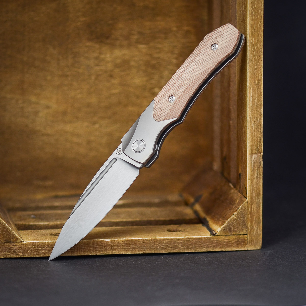 Griffin 1946 Slipjoint Micarta Natural Klinge, Waffe, Messer, Dolch