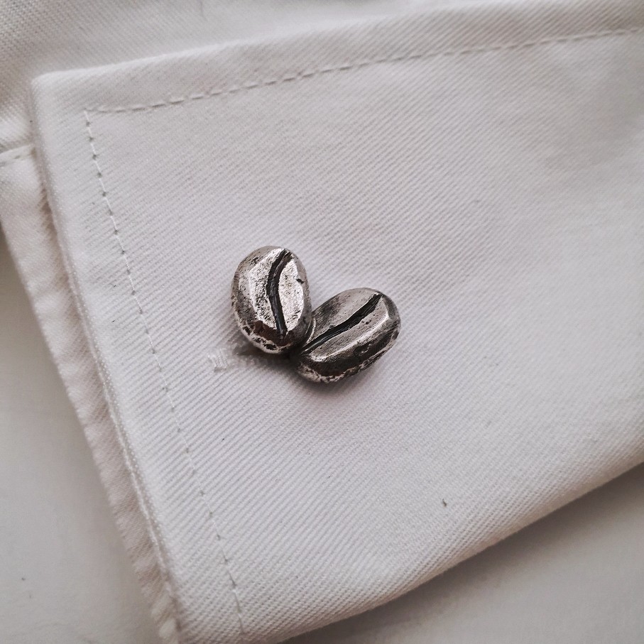 Cufflinks-Kaffeebohne handmade Kaffeebohne