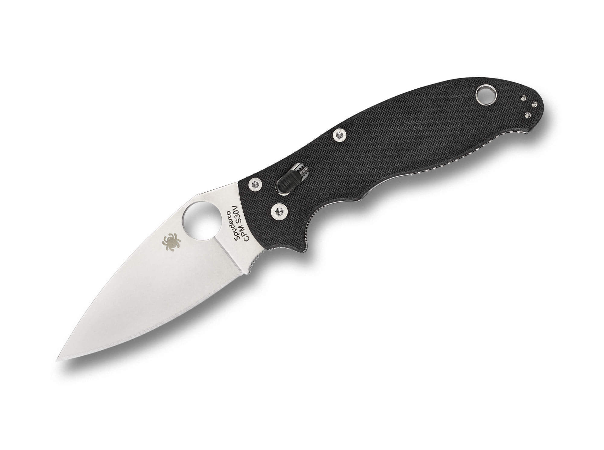 spyderco-manix-2-plain-g10-01sp618 Spyderco Manix 2 Plain G10